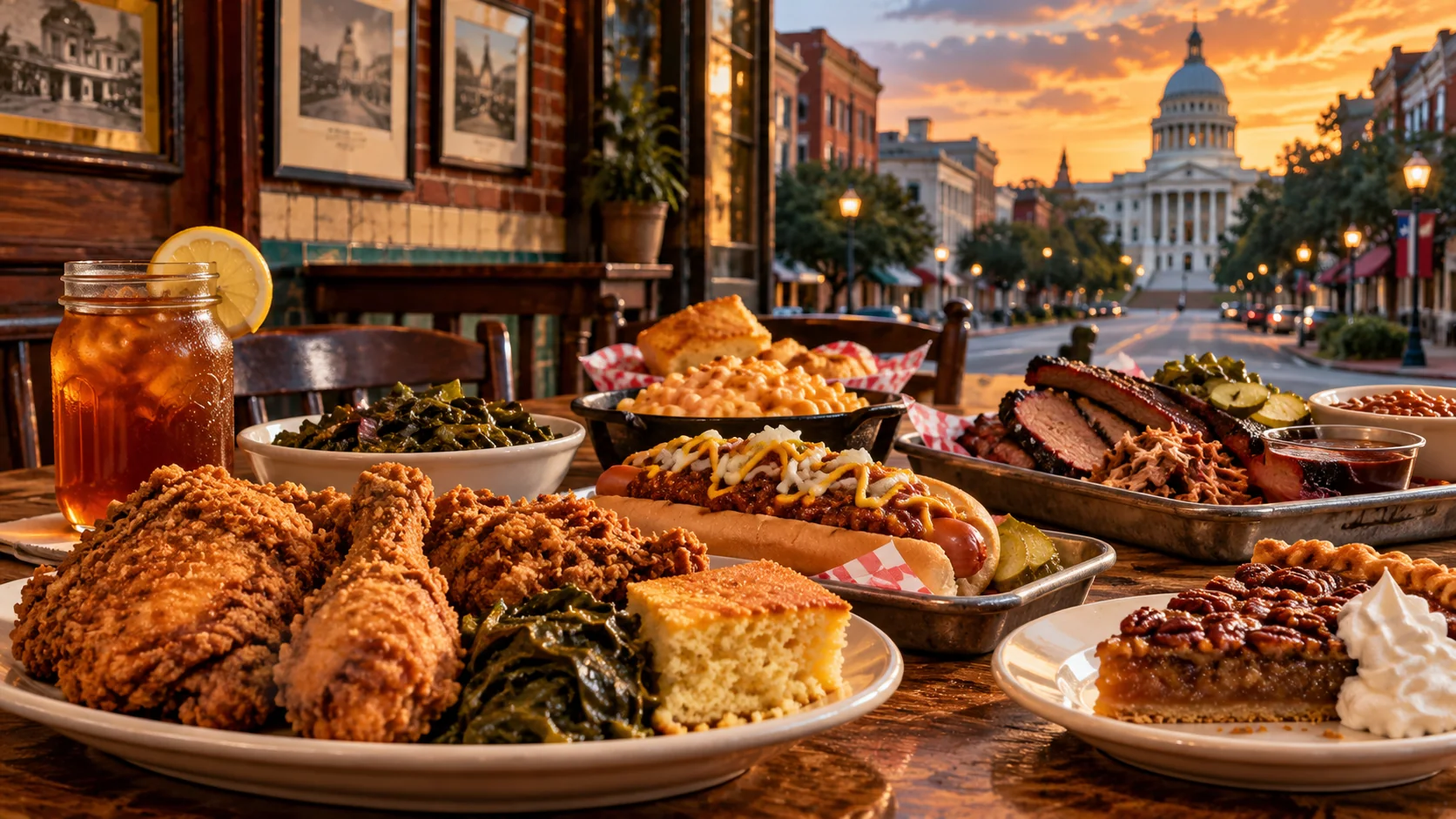 Editorial illustration of Montgomery food